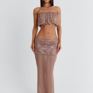 MAXI SKIRT TAUPE
