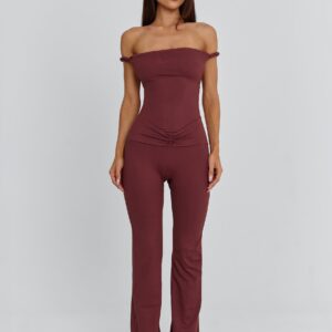 JUMPSUIT DARK MAUVE
