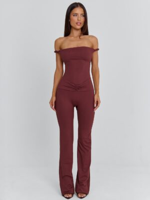 JUMPSUIT DARK MAUVE